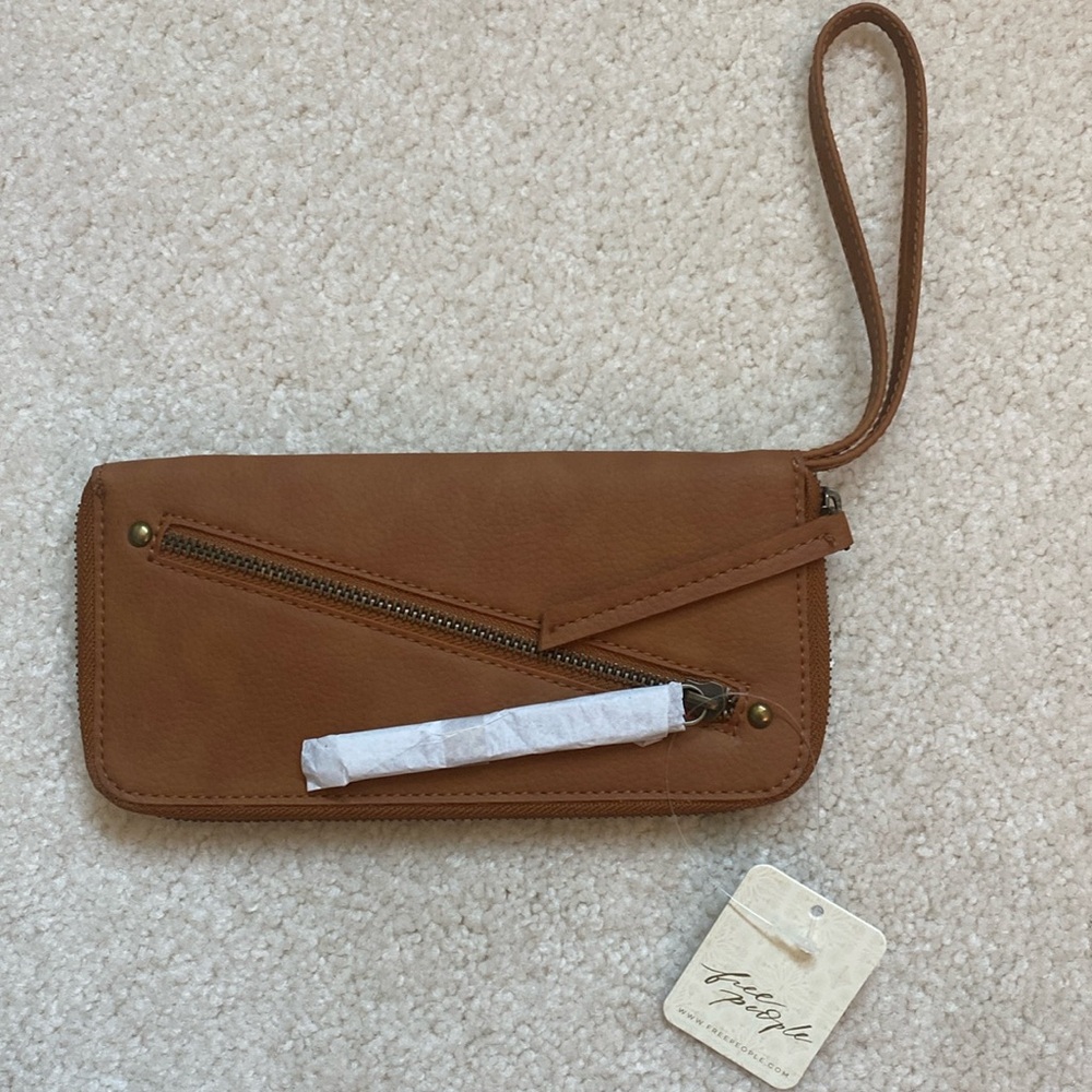 Free People Distressed Vegan Wallet -NWT